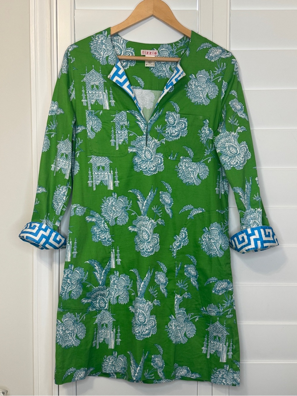 Tizzie green floral dress